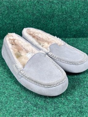 UGG Australia Ansley Women's Moccasin Slippers - Light Grey, US 9